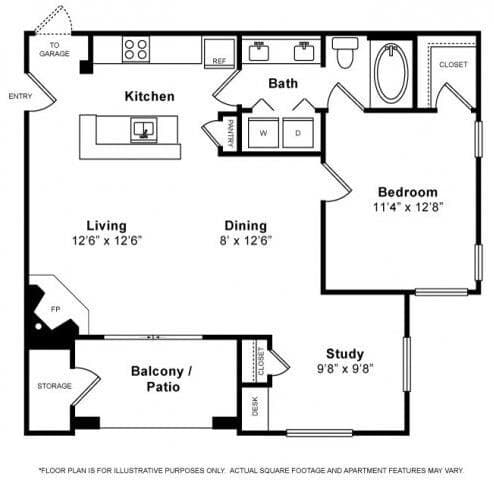 Greenbriar + Study F32 floor plan
