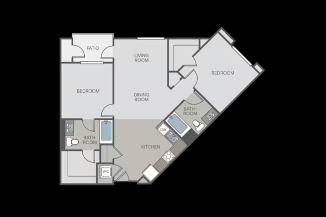 Unit 2-206 2-213 floor plan