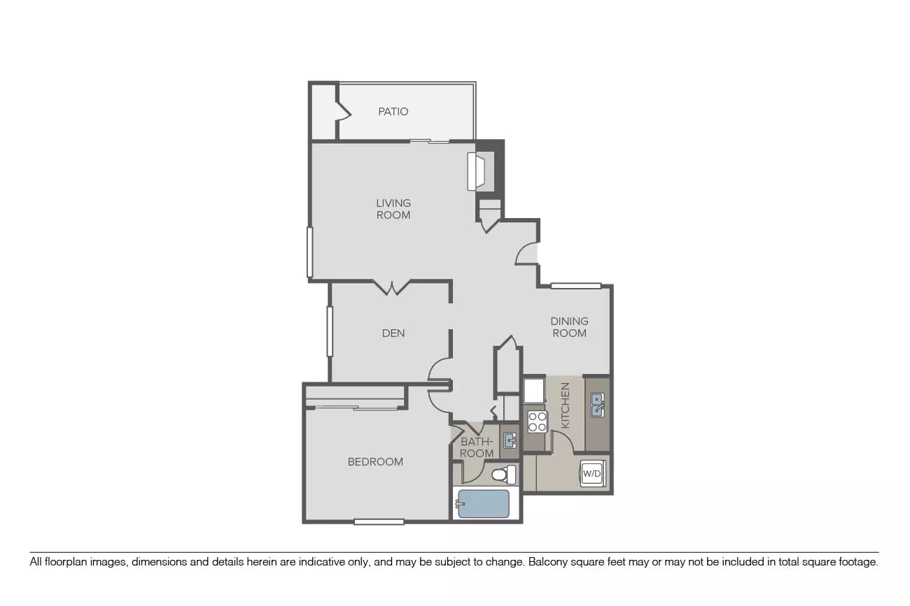 2 Beds • 1 Bath
3D Tour 1004 floor plan