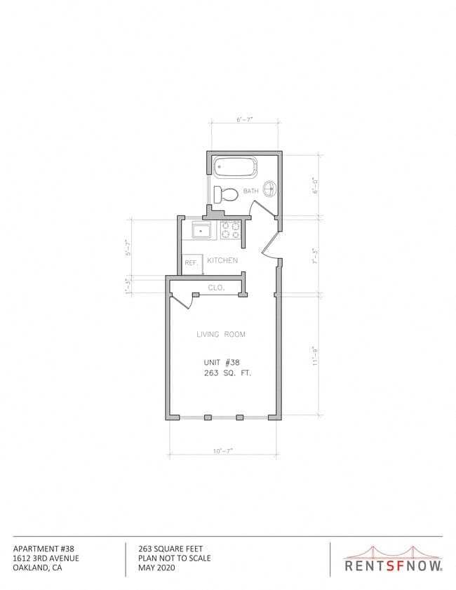 Studio 1 Bath Apartment 1612-76 floor plan