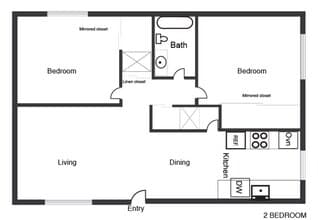 2 Bedroom 37 floor plan