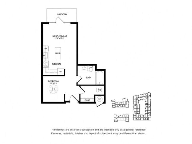 SD w/ Balcony 3-324 floor plan
