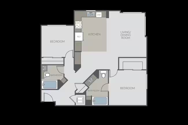 Michigan Avenue 302 floor plan