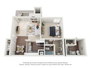 Residence 1 Luxury 3-105 floor plan