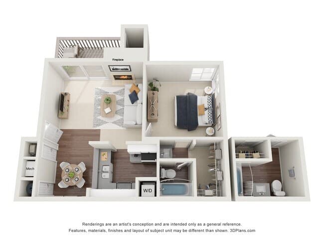 Residence 1 4-209 floor plan