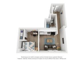 Sterling Allston A1 Standard Renovated floor plan