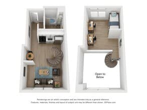 Sterling Allston A3 Loft Renovated floor plan