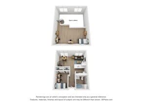 Sterling Allston B9 Loft Renovated floor plan