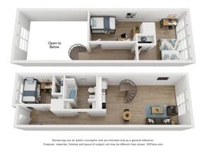 Sterling Allston C1 Loft Renovated floor plan