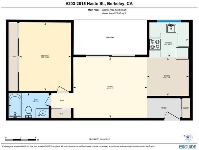 1 Bed • 1 Bath 102 floor plan