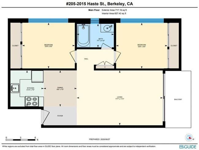 2 Beds • 1 Bath 201 floor plan