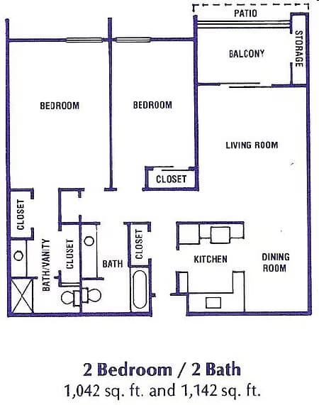 1-2 Bedrooms floor plan