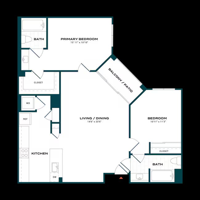 Unit 512 512 floor plan