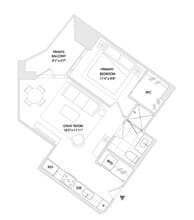 1 BED B1 0417 floor plan