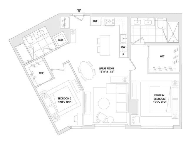 2 BED A1 0510 floor plan