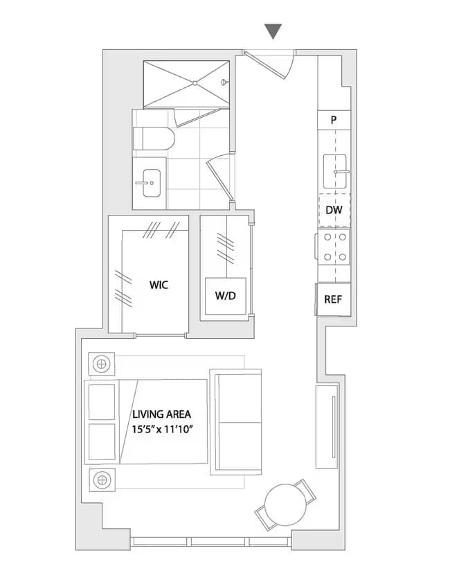 STUDIO A2 0316 floor plan