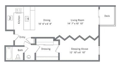 The Posey F134 floor plan