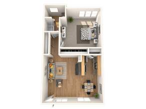 Jr. 1 Bedroom, 1 Bathroom 141 floor plan