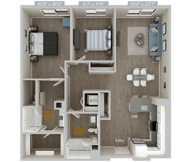 B2US-1119SF307 707 floor plan