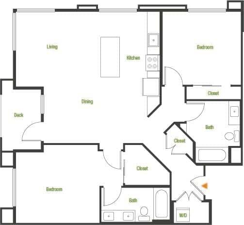 B2-B 402 floor plan