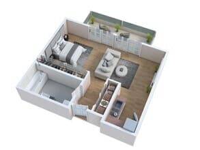 Studio 219 floor plan