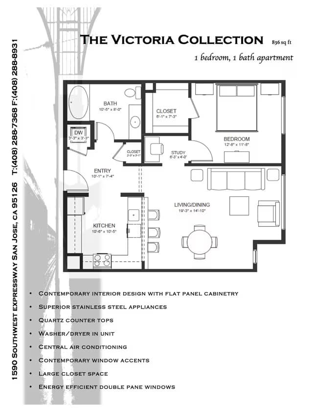 Victoria Collection - 1 Month Free 14 MTH Contract floor plan