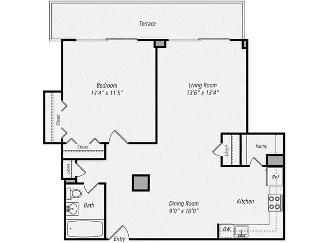 D1R 1-4D floor plan