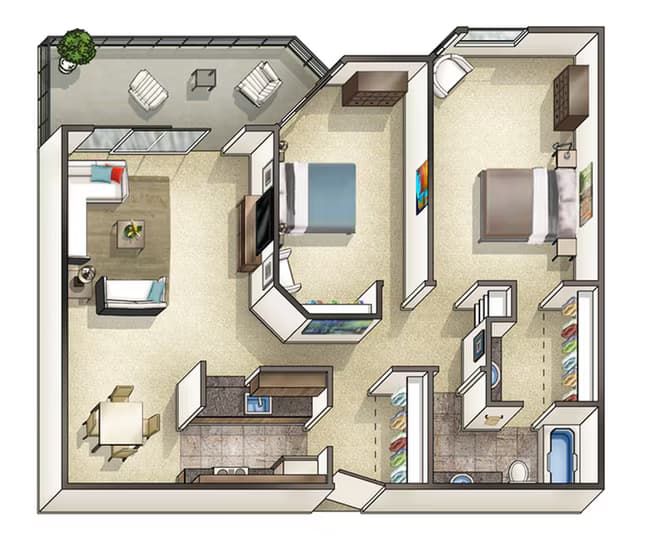 B1 4-4328 floor plan