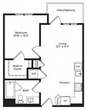 1C w/ Balcony 0-209 floor plan