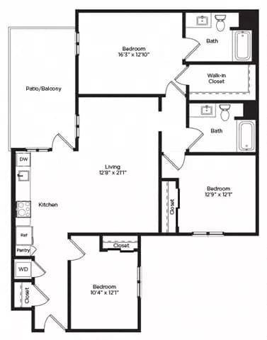3A 0-668 floor plan