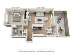C floor plan