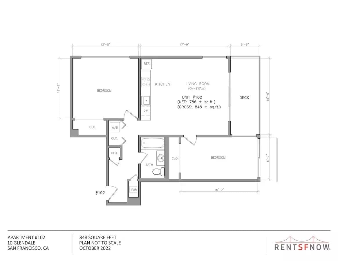 Unit - - floor plan