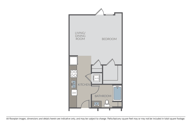 Studio • 1 Bath
3D Tour 243 floor plan