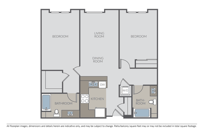 2 Beds • 2 Bath
3D Tour 313 floor plan