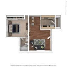 1x1 161 floor plan