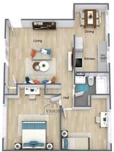 Park Vista 2x1 floor plan