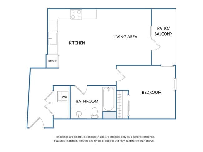 1C-1x1 508 floor plan