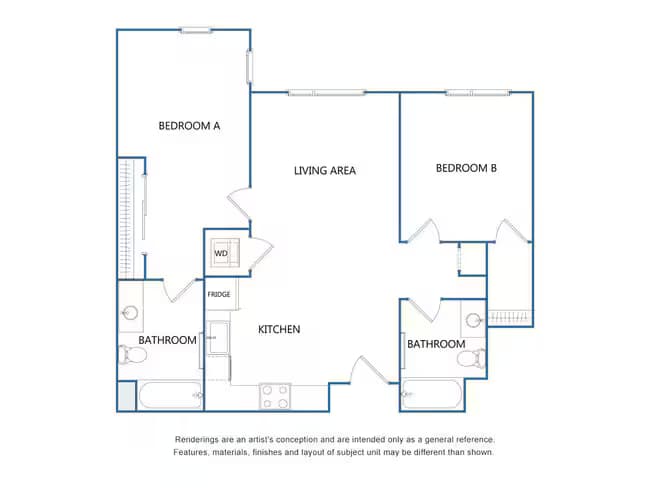 2A1-2x2 304 floor plan