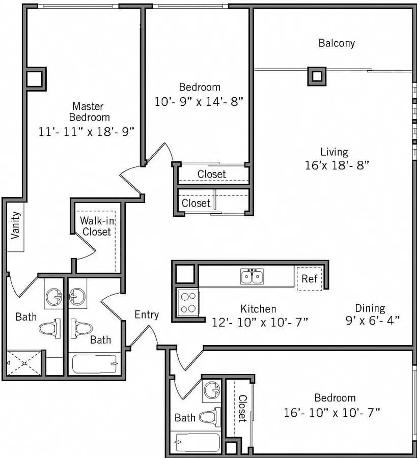 Unit 407 407 floor plan