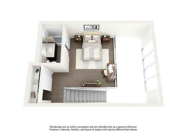 2 Bedroom 2 Bath Penthouse - 1598 sqft 0904 floor plan