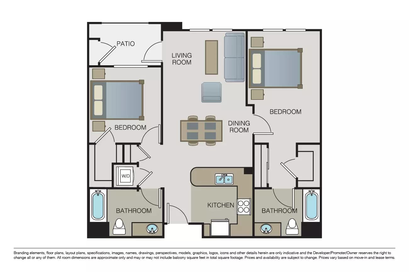 Plan 2B 223 floor plan