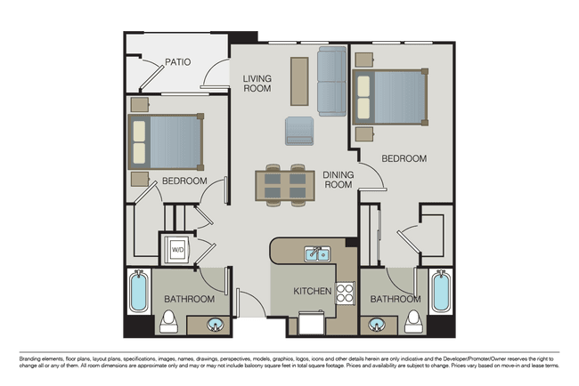 Plan 2B 256 floor plan