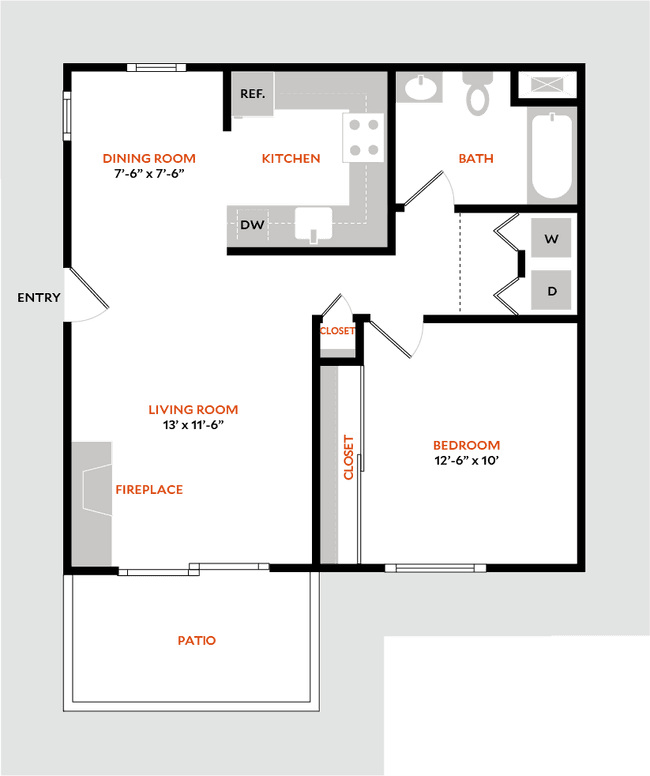 Plan 1A 1207 floor plan