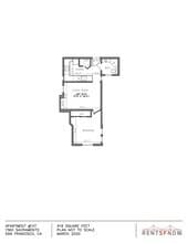 1 Bed 1 Bath 109 floor plan