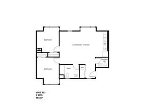 2 Bedroom B floor plan