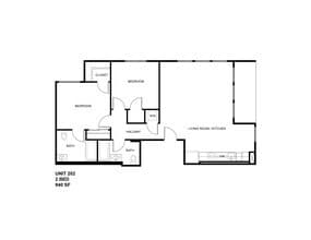 2 Bedroom C floor plan