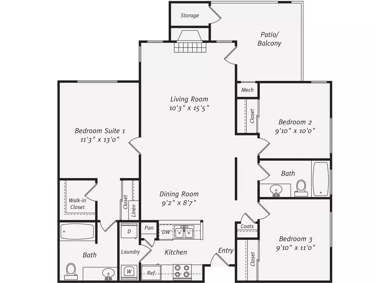 C1G 933-5103 floor plan