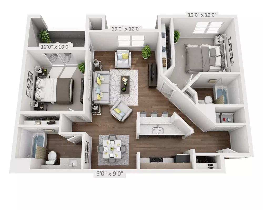 B2A 2316 floor plan