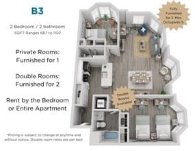 B3 Private Md Deluxe floor plan