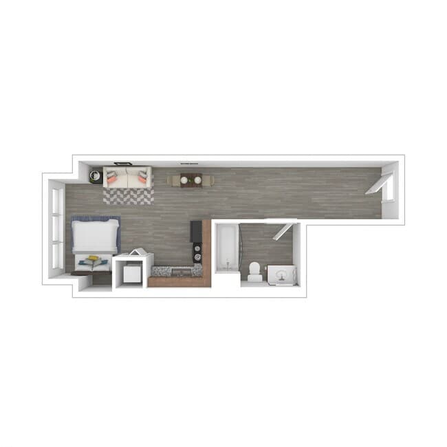 Studio 2110 floor plan